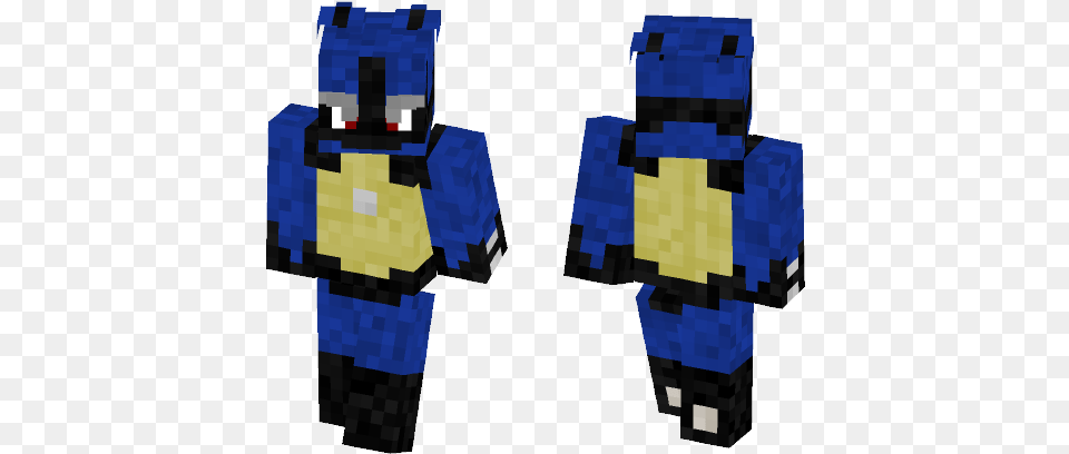 Download Lucario Pokemon Minecraft Skin For Shaded Minecraft Skin Template Muscle, Person Png Image