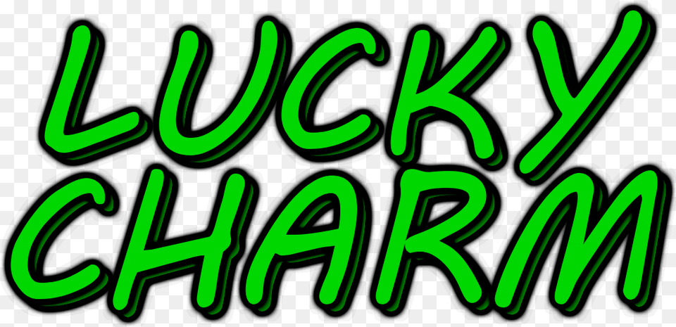 Download Lucky Charm Logo Clip Art, Green, Light, Neon, Text Free Png