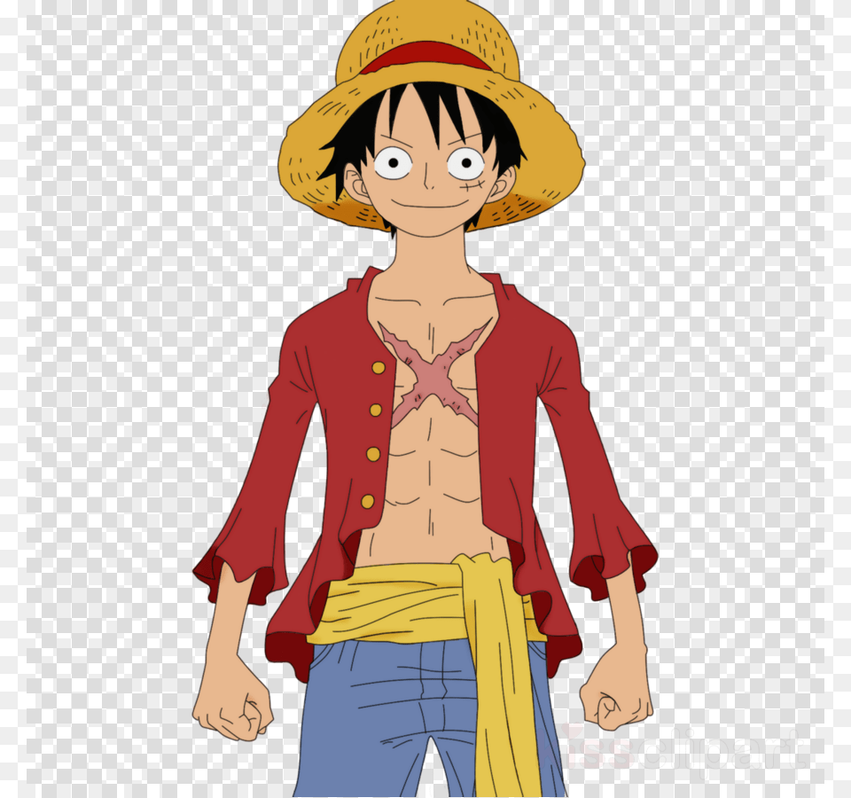 Download Luffy Standing Clipart Monkey D Luffy D Monkey, Book, Comics, Person, Publication Free Png