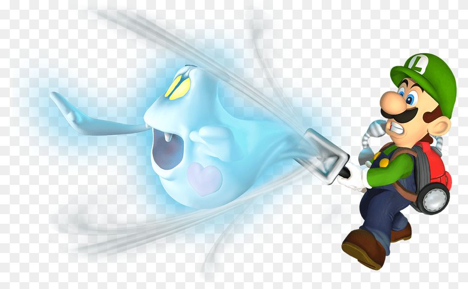 Download Luigi Heart Ghost Transparent Mansion Luigi, Graphics, Art, Baby, Person Png