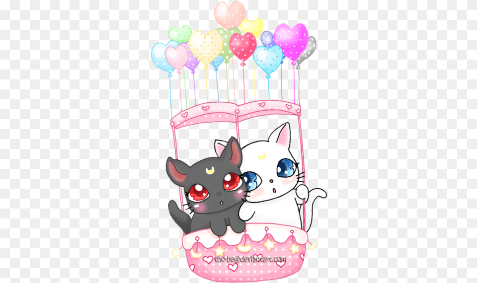 Download Luna Artemis Hd Sailor Moon Happy Birthday Chibi, Person, People, Dessert, Birthday Cake Free Png