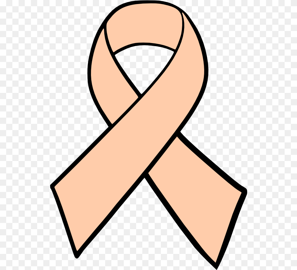 Lung Cancer Ribbon Breast Cancer Ribbon Peach Color Cancer Ribbon, Accessories, Formal Wear, Tie, Belt Free Png Download