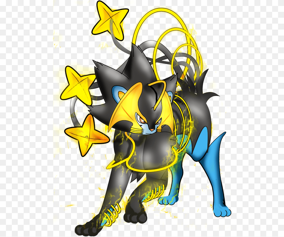 Download Luxray Fictional Character, Art, Graphics, Book, Comics Free Png