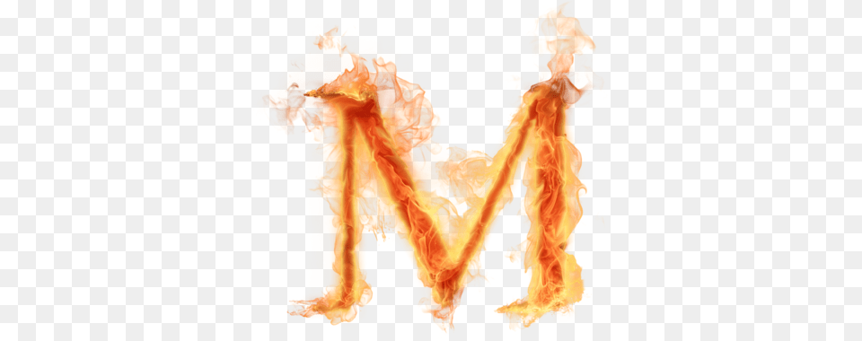 Download M Alphabet Hq Image M Alphabet In Fire, Flame, Bonfire Free Transparent Png