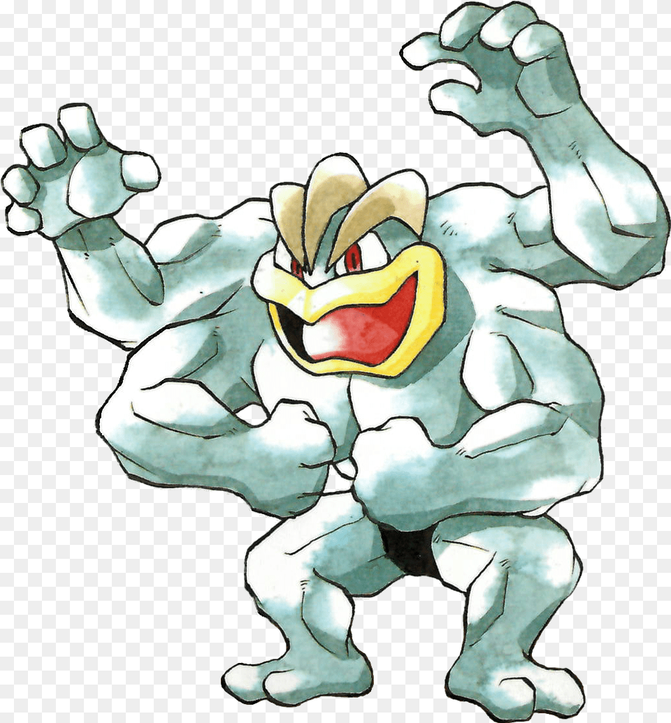 Machamp Pokemon Red And Green Official Render Art Pokemon Machamp Original Art, Baby, Person Free Png Download