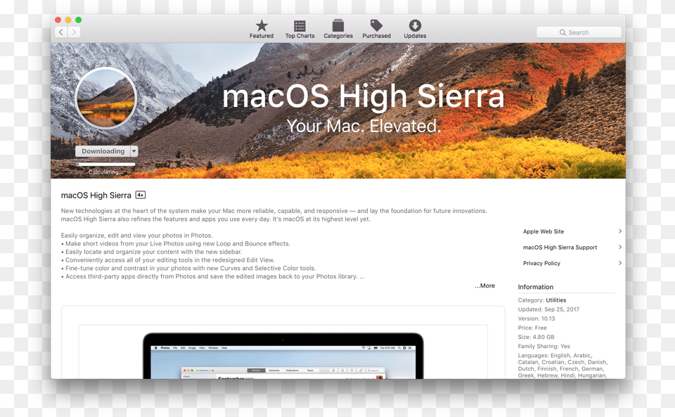 Download Macos High Sierra Applications Install Macos High Sierra App Does Not, File, Webpage Free Transparent Png