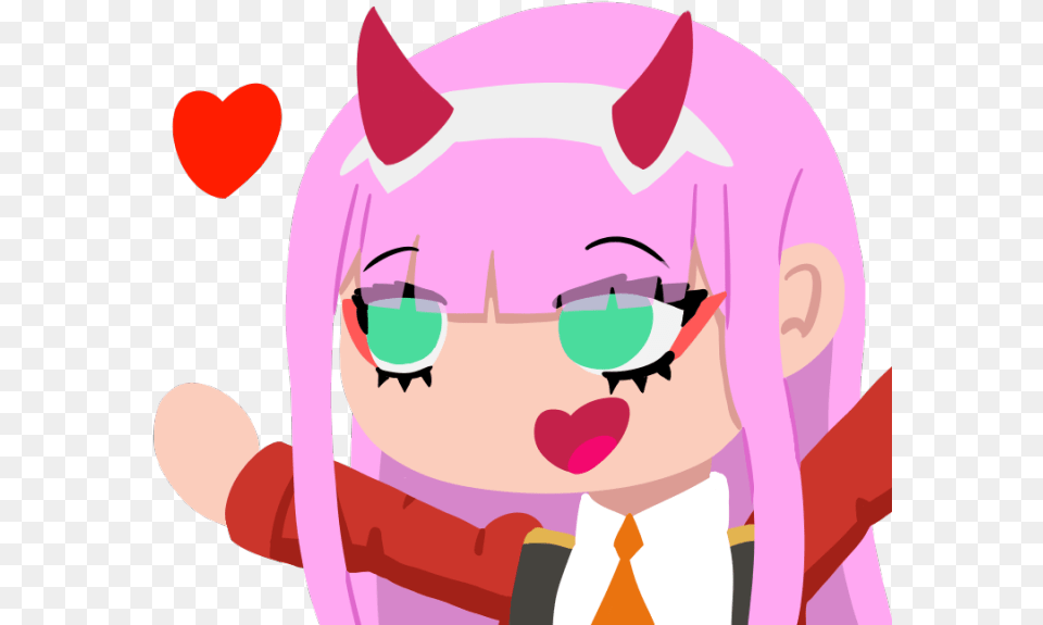 Download Made Some Zero Two Emotes For Emote Discord Servers, Baby, Person, Face, Head Free Png