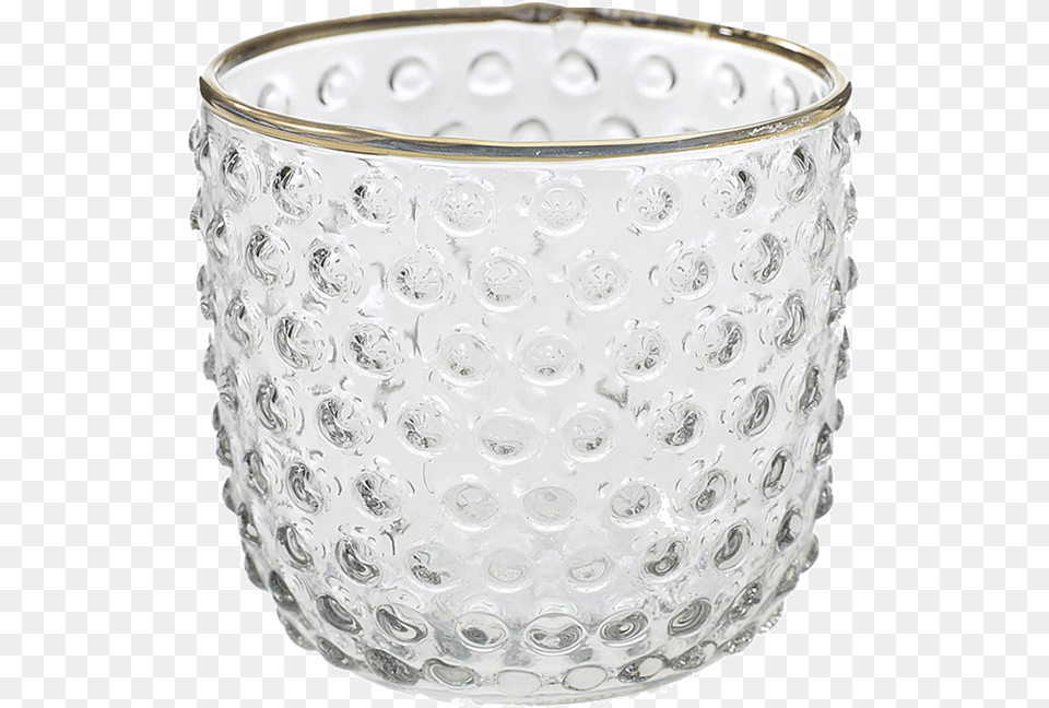 Download Mady Gold Trim Hobnail Votive Mady Votive Accent Decor, Glass, Art, Jar, Porcelain Free Png