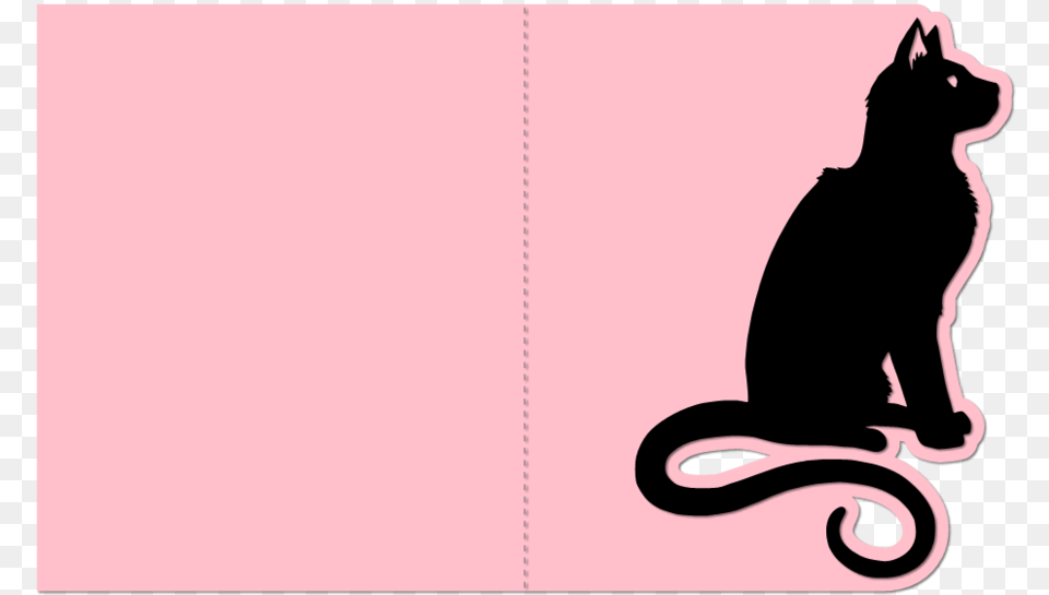 Download Make A Pop Up Cat Clipart Black Cat Whiskers Free Svg Cat Cards, Silhouette, Animal, Mammal, Pet Png Image