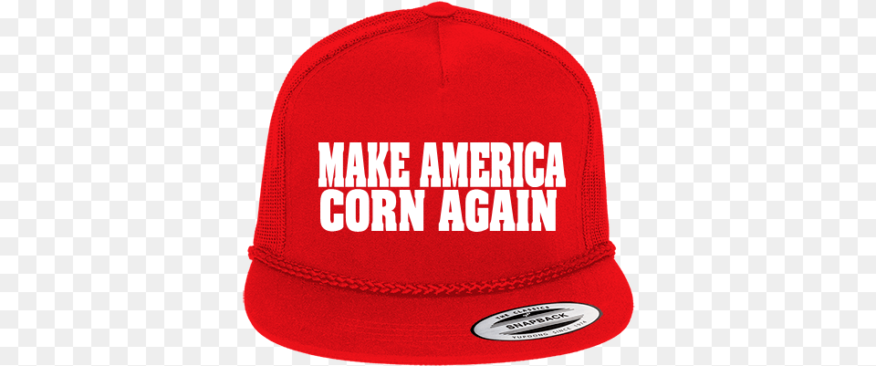 Download Make America Corn Again Baseball Cap, Baseball Cap, Clothing, Hat, Hardhat Png