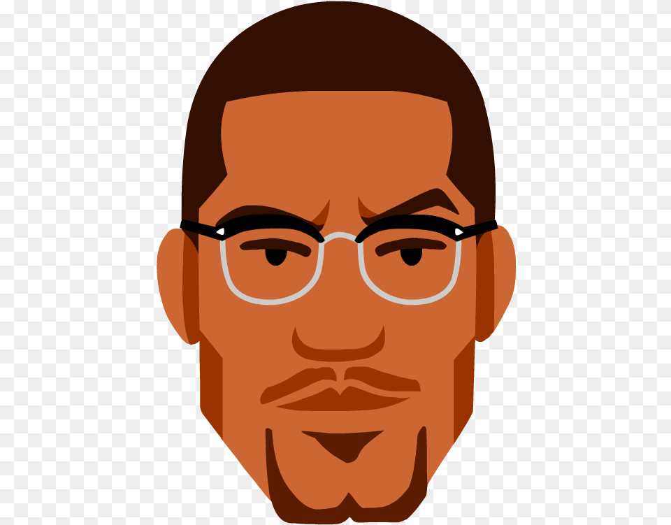 Download Malcolm X Clipart Civil Rights Movement Transparent Malcolm X, Accessories, Photography, Person, Portrait Png