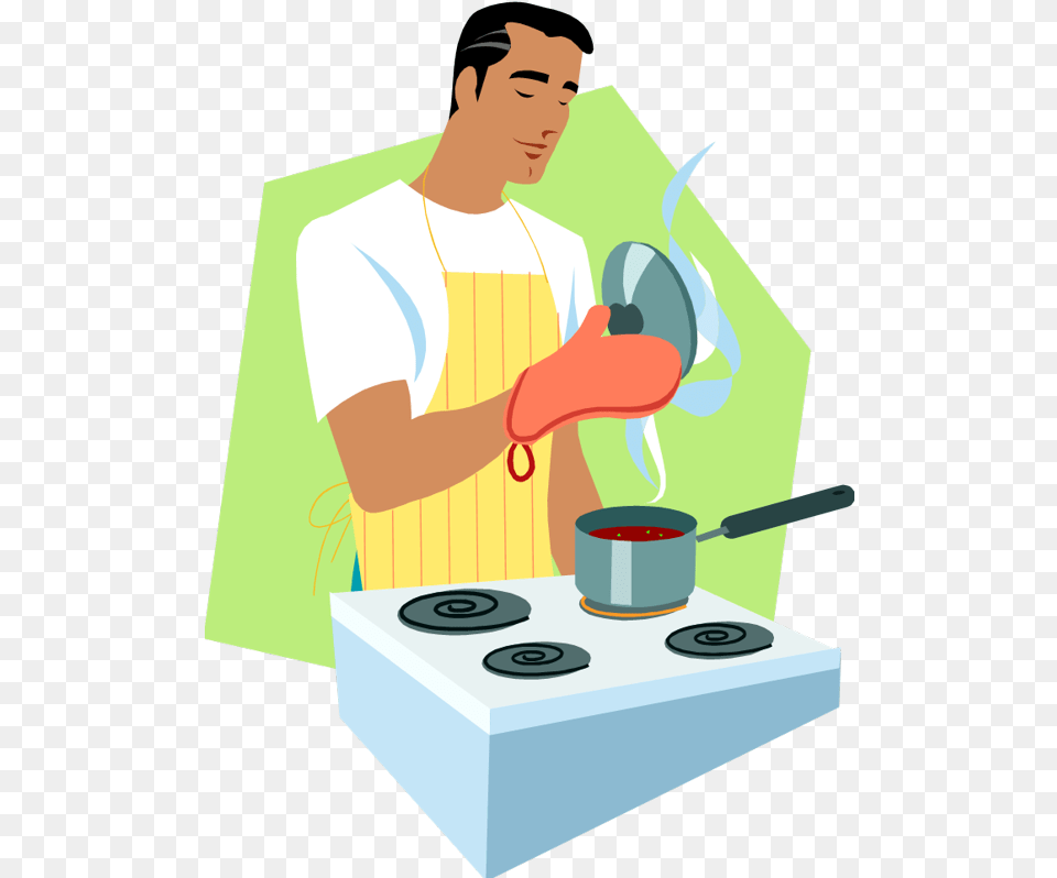 Download Man Cooking Cooking In Cartoon, Adult, Male, Person, Face Free Png
