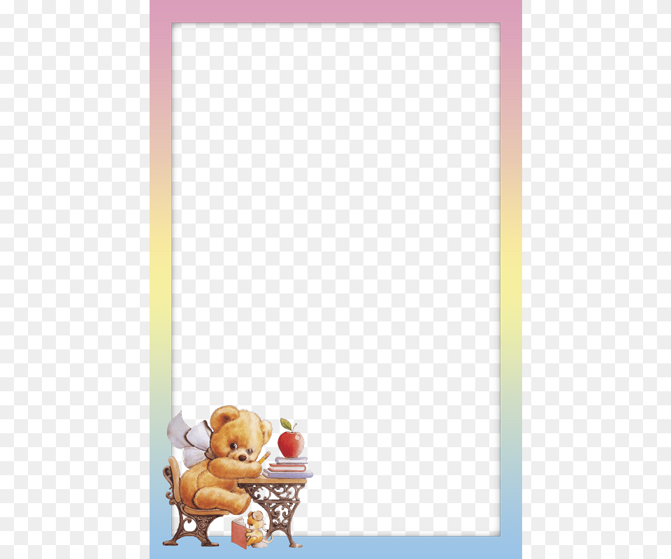 Download Marcos Para Fotos Infantiles Verticales Infantiles Marcos Para Bebes, Teddy Bear, Toy, Figurine, Blackboard Free Transparent Png