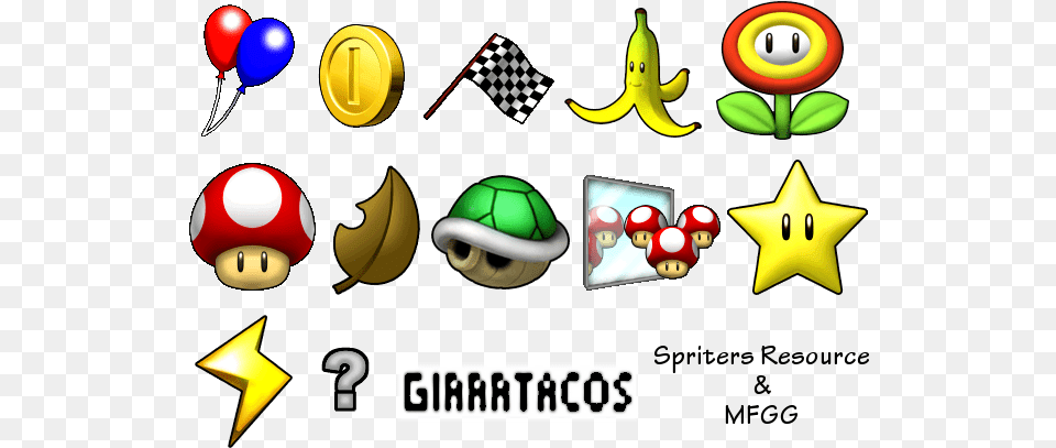 Download Mario Kart Wii Game Sprites Mario Kart Wii Star Icon, Balloon, Symbol Png