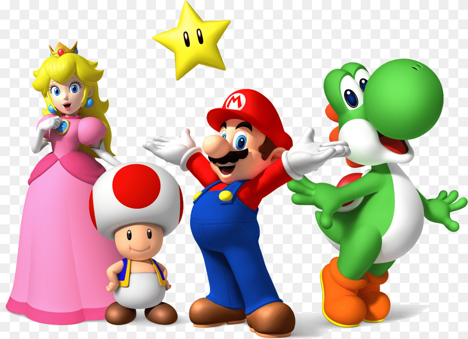 Download Mario Party Hq Mario And Other Characters, Baby, Person, Face, Head Png