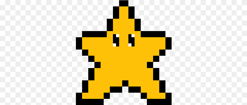 Download Mario Star Super Mario Star Pixel Full Size Mario Star Pixel Art, First Aid, Symbol, Star Symbol Png Image