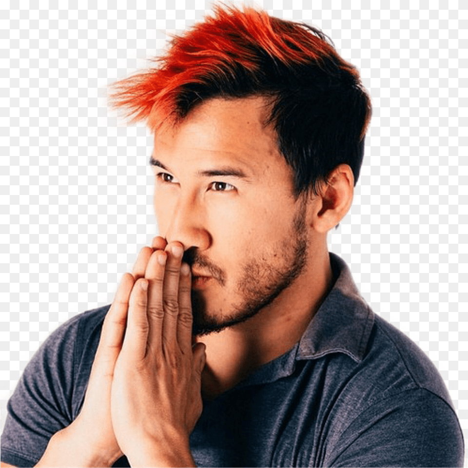 Download Markiplier Marimoo Mark Redhair Youtuber Freetoedit You Want The Booty But, Adult, Male, Man, Person Png