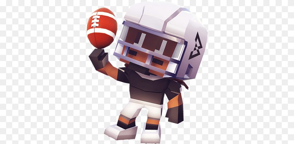 Download Marshawn Lynch Blocky Football Blocky Football, Helmet, American Football, Person, Playing American Football Png