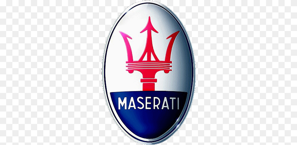 Maserati Logo Image With Maserati Logo, Emblem, Symbol, Trident, Weapon Free Png Download