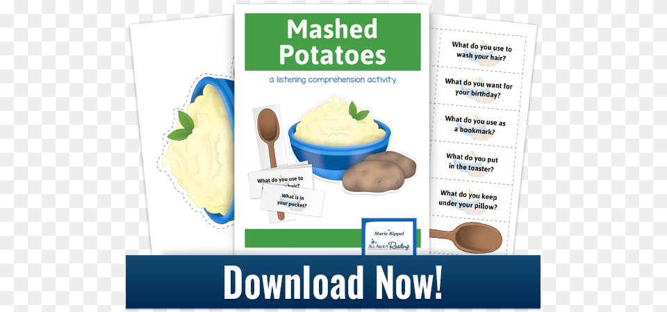 Download Mashed Potatoes Listening, Cutlery, Spoon, Cream, Dessert Free Png