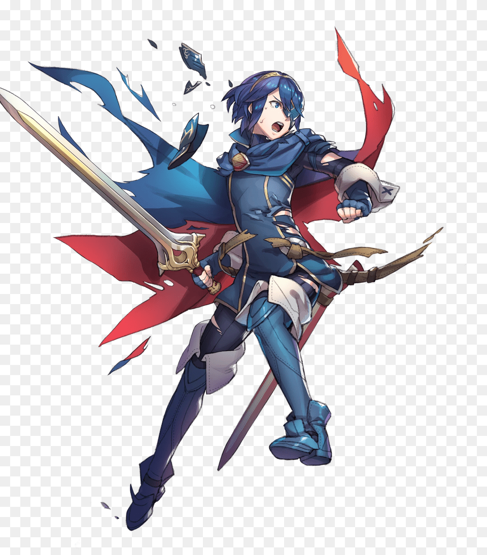 Download Masked Marth Fire Emblem Lucina Marth Fire Emblem, Person, Book, Comics, Publication Free Png