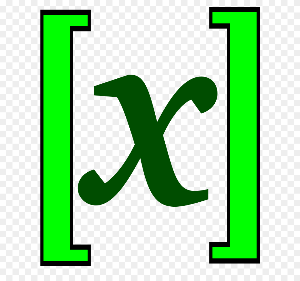 Download Math Brackets Clipart, Green, Symbol, Text, Logo Png Image