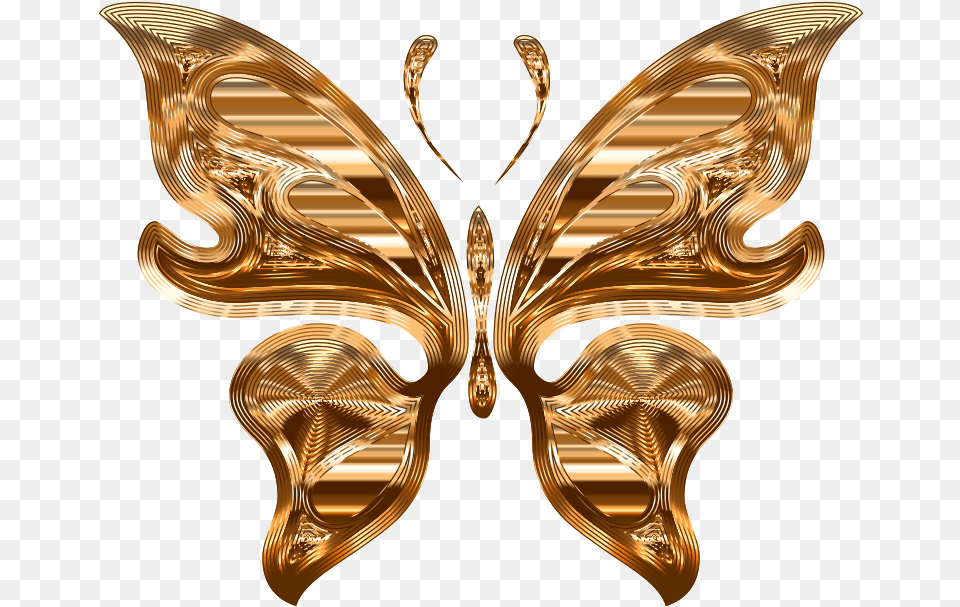 Download Medium Image Gold Butterfly Silhouette Background Gold Butterfly Background Design, Accessories, Earring, Jewelry, Chandelier Free Png