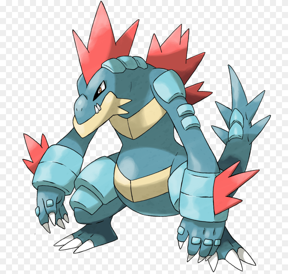 Download Mega Feraligatr Pokemon Fan Art Mega Evolution, Electronics, Hardware, Baby, Person Free Png