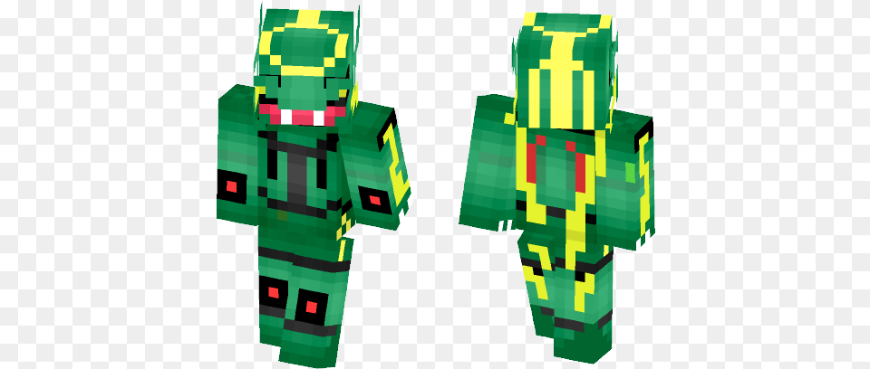 Download Mega Rayquaza Minecraft Skin For Christmas Tree Minecraft Skins, Green, Person, Accessories, Gemstone Free Png