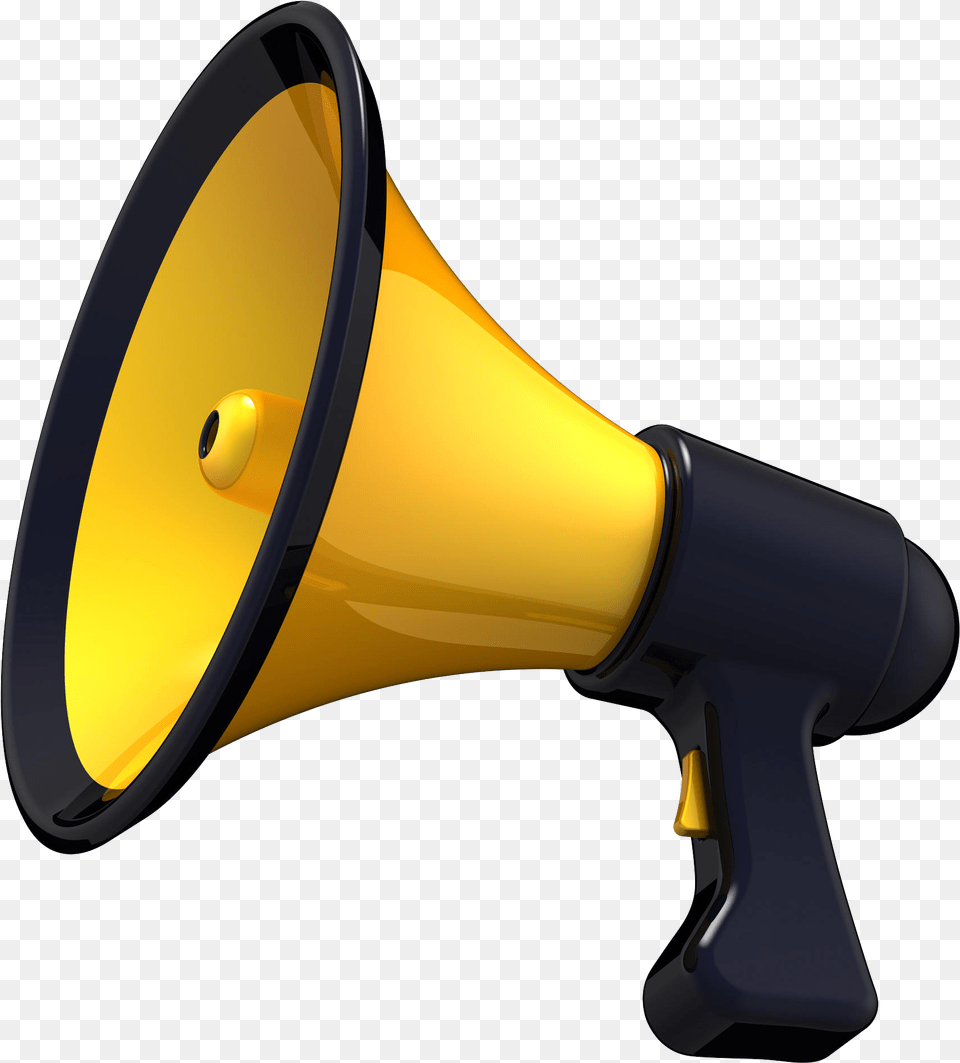 Megaphone With, Electronics, Speaker, Lighting, Appliance Free Png Download