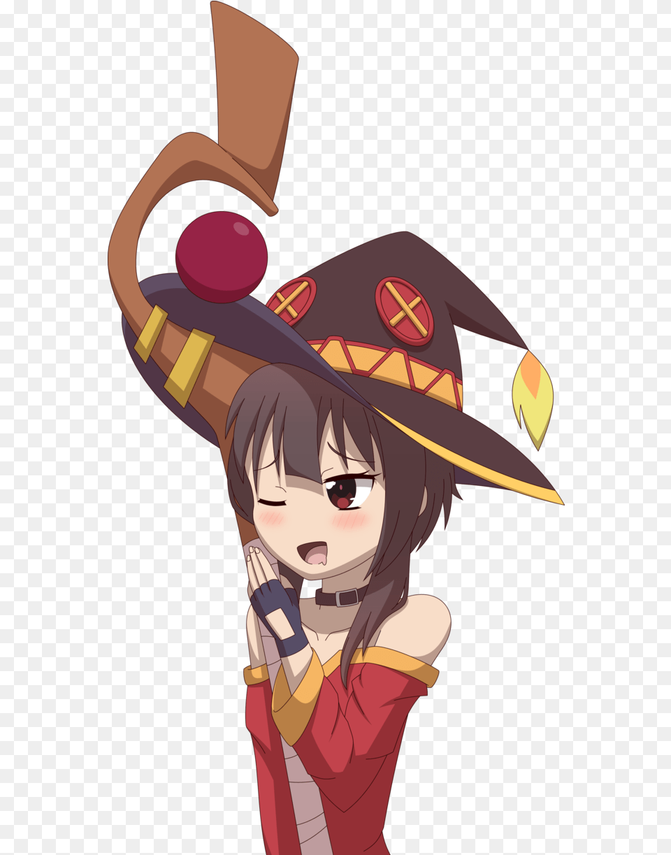 Megumin With No Transparent Megumin, Book, Comics, Publication, Face Free Png Download