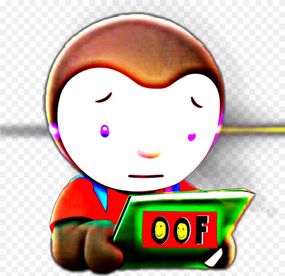 Download Meme Memes Roblox Noob Oof Sticker Book Green Deep Fried Oof Meme, Baby, Person, Face, Head Png