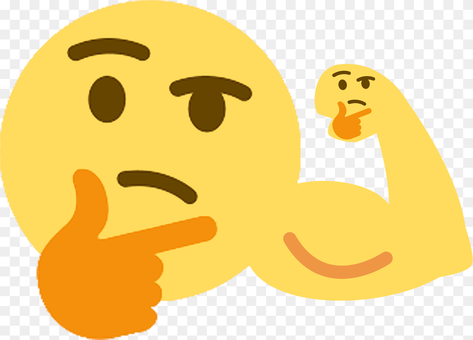 Download Memes Nobody Asked For Thinking Emoji Background Discord Thinking Emoji, Body Part, Finger, Hand, Person Free Png