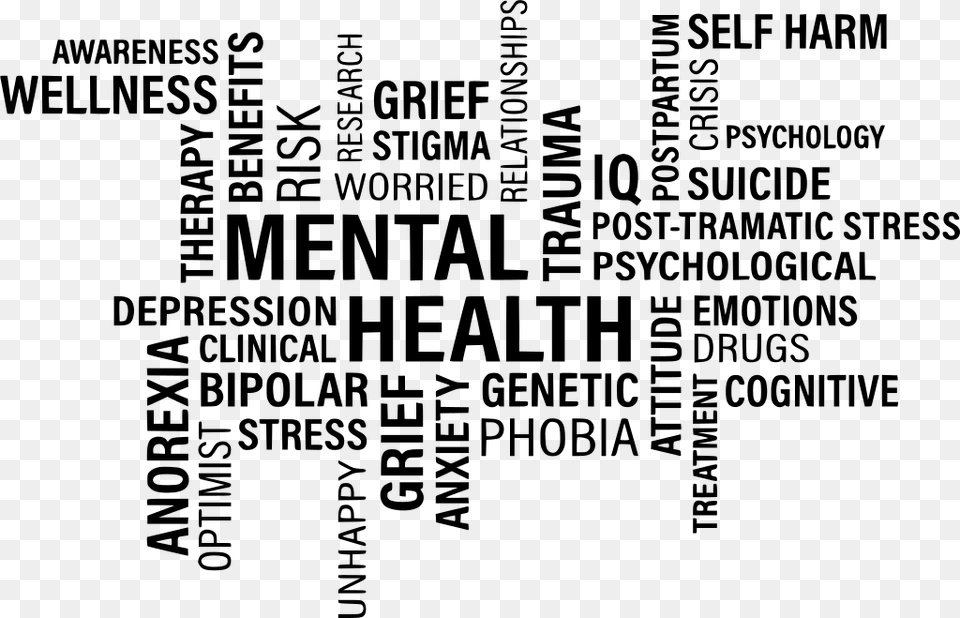 Download Mental Health Issues, Gray Png