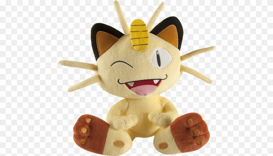 Download Meowth With No Pokemon Meowth Plush, Toy Png Image