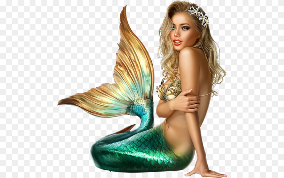 Download Mermaid Mermaid, Accessories, Adult, Female, Person Free Transparent Png