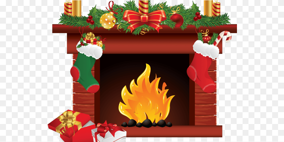 Download Merry Christmas Clipart Fireplace Christmas Chimney Christmas, Indoors, Christmas Decorations, Festival Free Png
