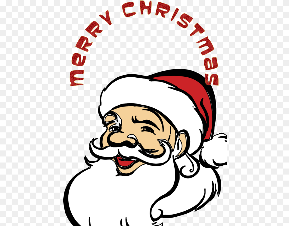 Download Merry Christmas Santa Claus Public Domain Vectors Com Santa Claus Vector Clipart, Baby, Person, Face, Head Png