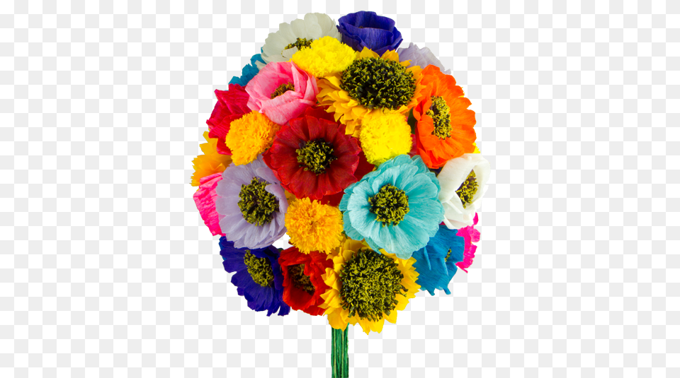 Download Mexican Paper Flowers Traditional Mexican Paper Flowers, Anemone, Flower Bouquet, Flower Arrangement, Flower Png