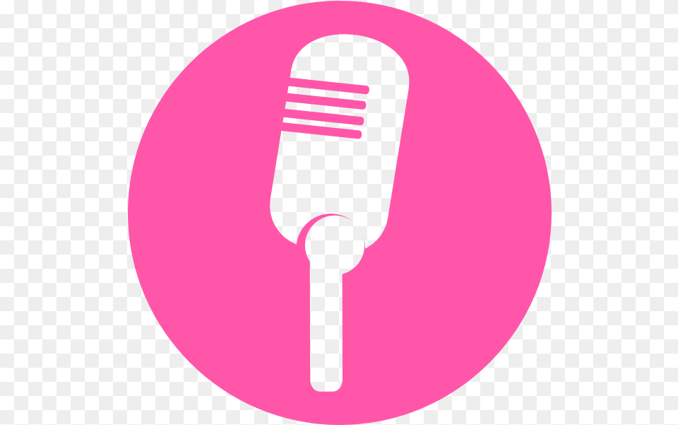 Download Mic Clipart Pink Clipart Pink Microphone, Electrical Device, Disk Free Png