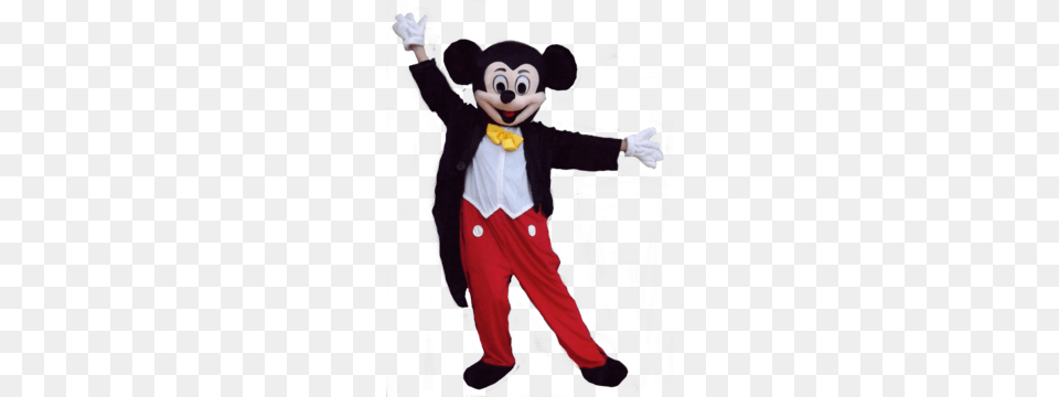Download Mickey Mouse Costume For Parties Clipart Mickey Mouse, Person, Mascot Png