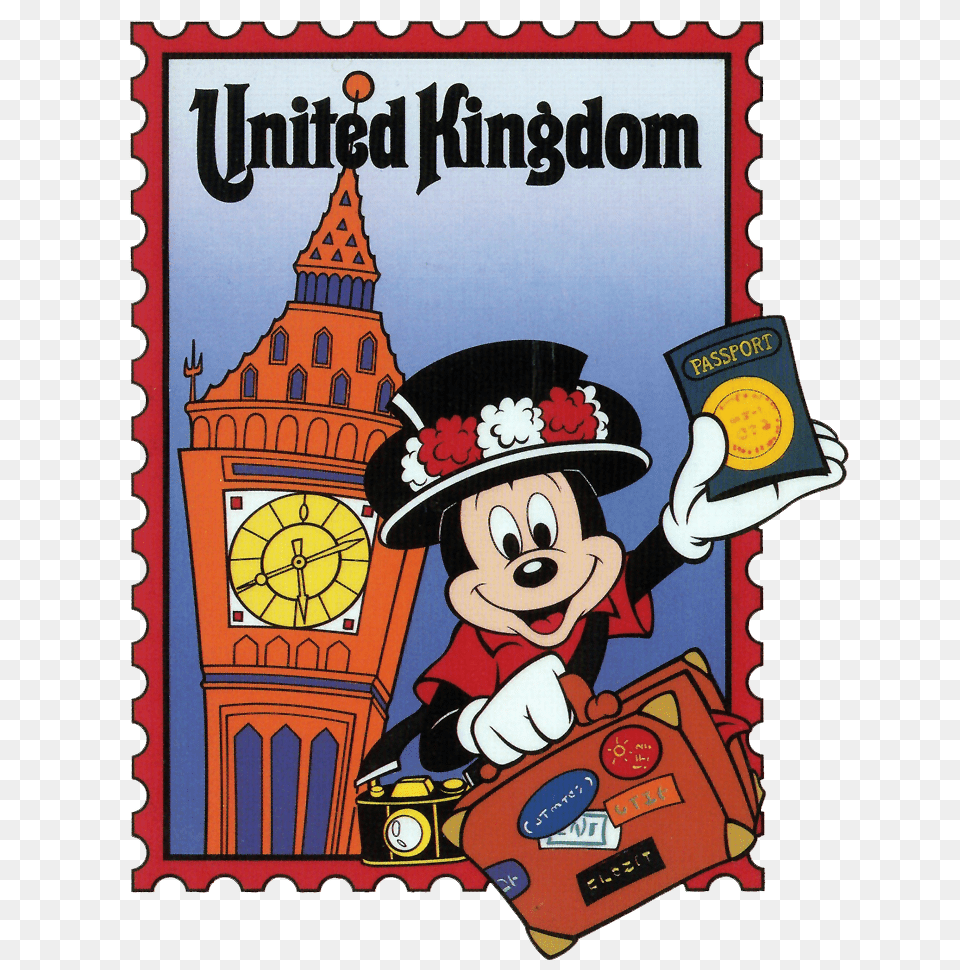 Download Mickey Mouse Stamp Clipart Mickey Mouse Clip Art, Book, Publication, Comics, Baby Free Png