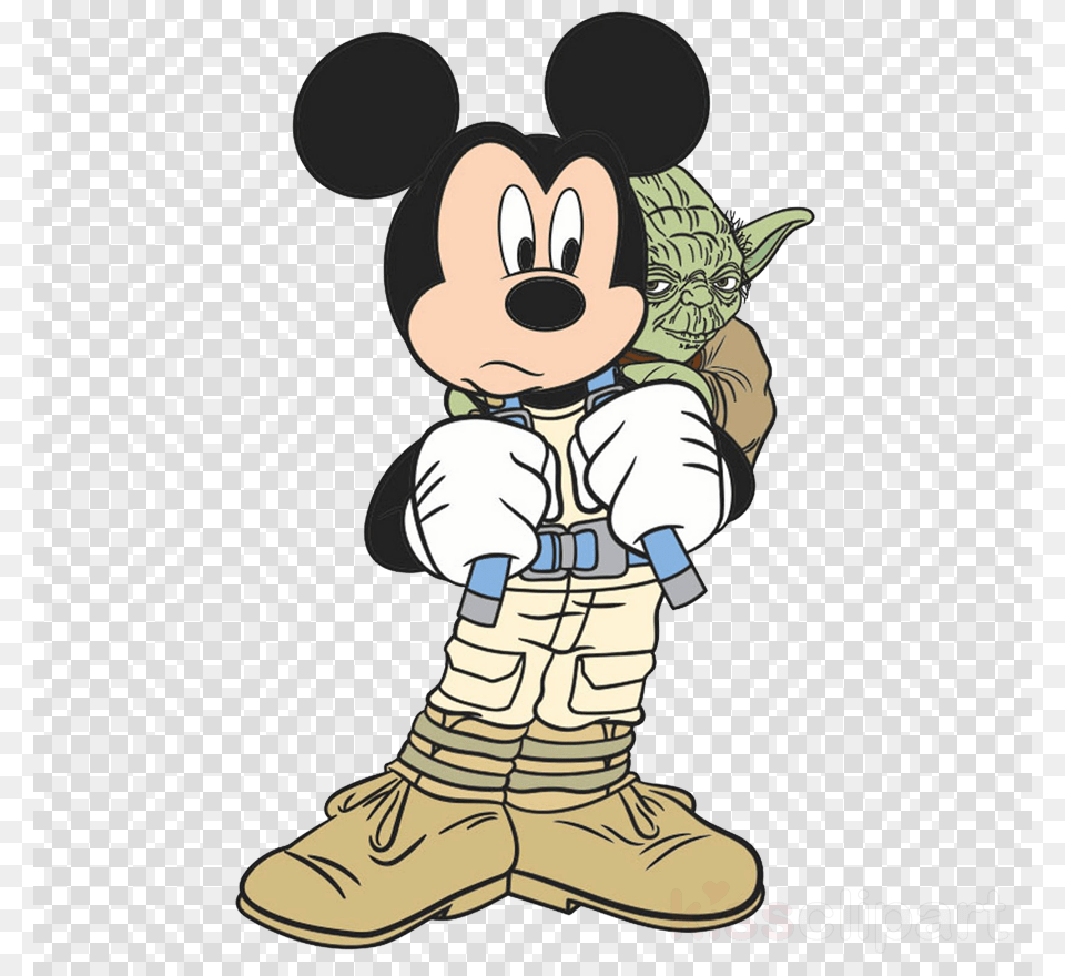 Download Mickey Mouse Star Wars Clipart Mickey Mickey Mouse Star Wars, Baby, Person, Shoe, Clothing Free Png
