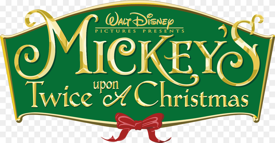 Mickeyu0027s Twice Upon A Christmas Mickey Twice Upon Disney Store, Text Free Png Download