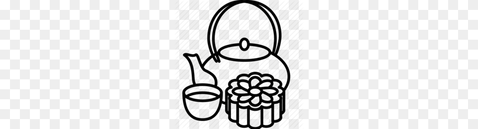Download Mid Autumn Festival Tea Drawing Clipart Mooncake Mid, Cookware, Pot, Pottery, Teapot Free Png