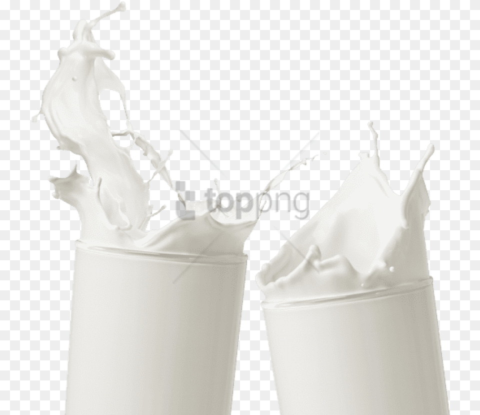 Milk Glass Splash Images Milk In Glass, Beverage, Dairy, Food Free Png Download