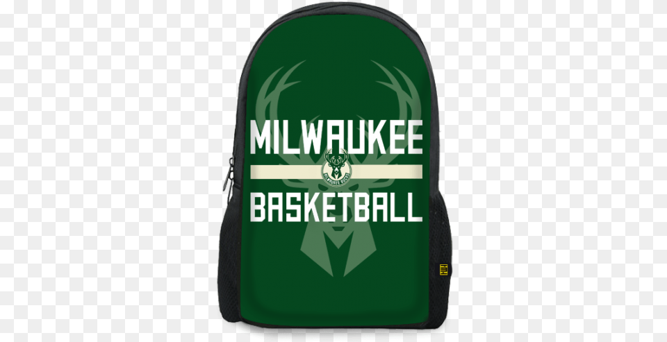 Download Milwaukee Bucks Printed Milwaukee Bucks New, Backpack, Bag, First Aid, Can Free Png