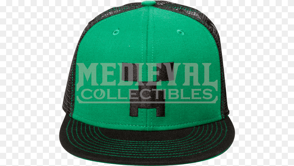 Minecraft Creeper Face Snapback Hat Image With Baseball Cap, Baseball Cap, Clothing Free Png Download