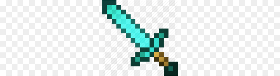 Download Minecraft Sword Icon Clipart Minecraft Computer Icons, Pattern, Embroidery, Stitch, Art Png Image