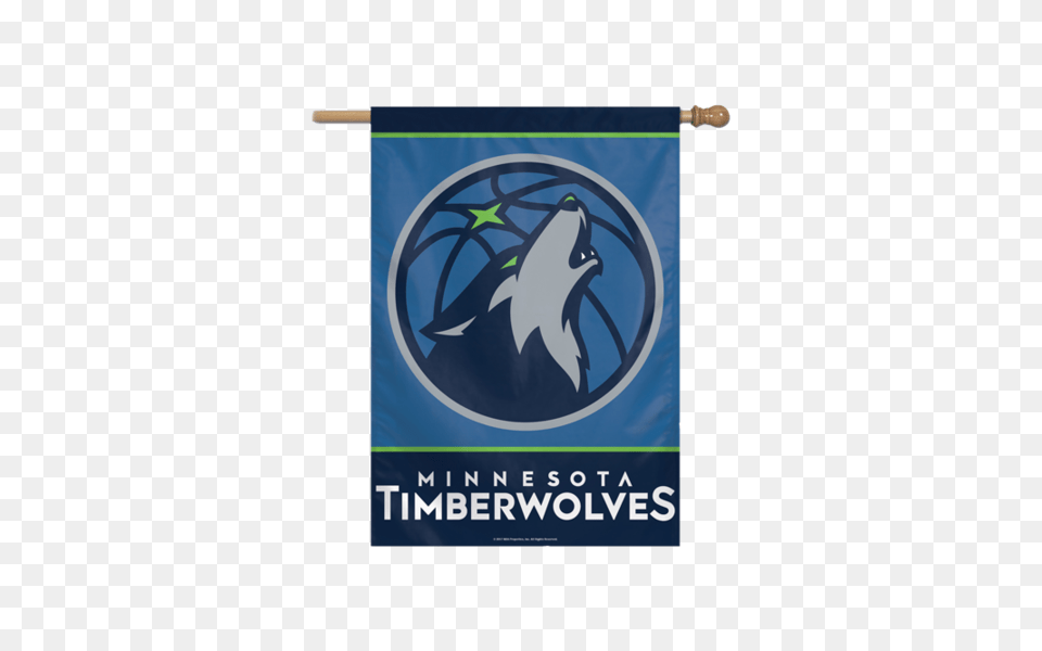 Download Minnesota Timberwolves Vertical Banner Minnesota Nba Minnesota Timberwolves Logo, Text, Dynamite, Weapon Free Transparent Png